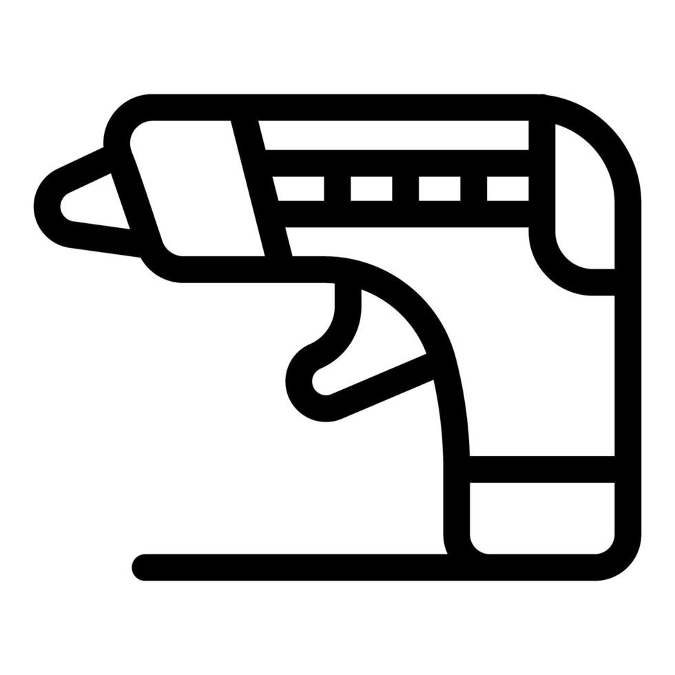 Hot glue gun with adjustable temperature control for repairing and crafting vector