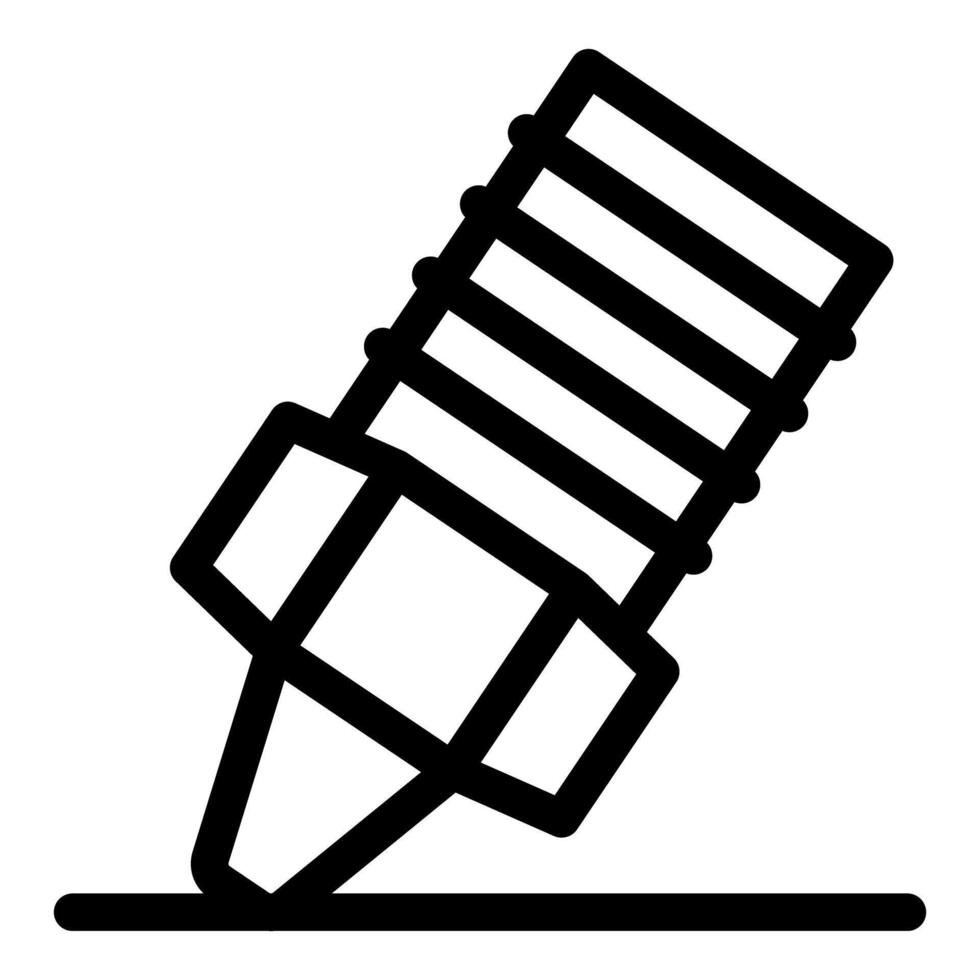 3d printing pen creating lines on a surface vector