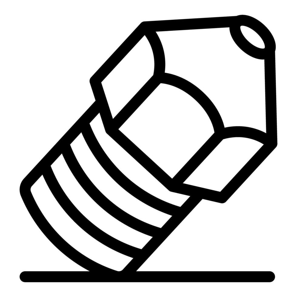 Pencil screw drawing a straight line, engineering and design concept vector