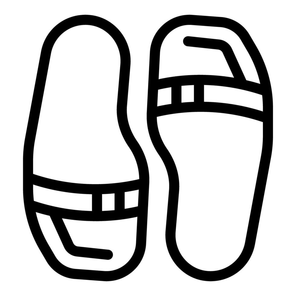 Pair of slippers resting side by side, embracing comfort and relaxation vector