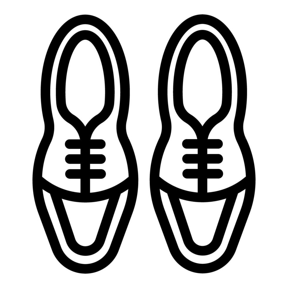 Pair of classic oxford shoes icon showing formal footwear vector