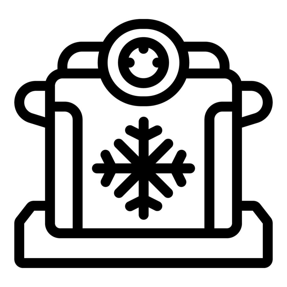 Portable freezer keeping food fresh during camping trip vector
