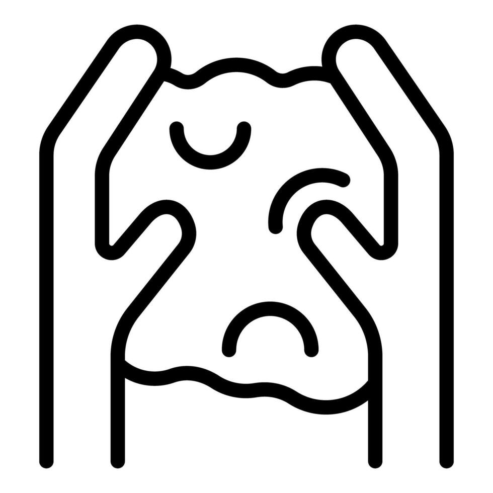 Hands kneading dough, preparing homemade pizza or bread vector