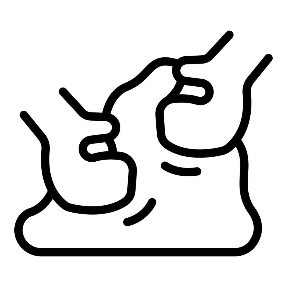 Masseur performing foot massage on client, applying pressure with thumbs vector