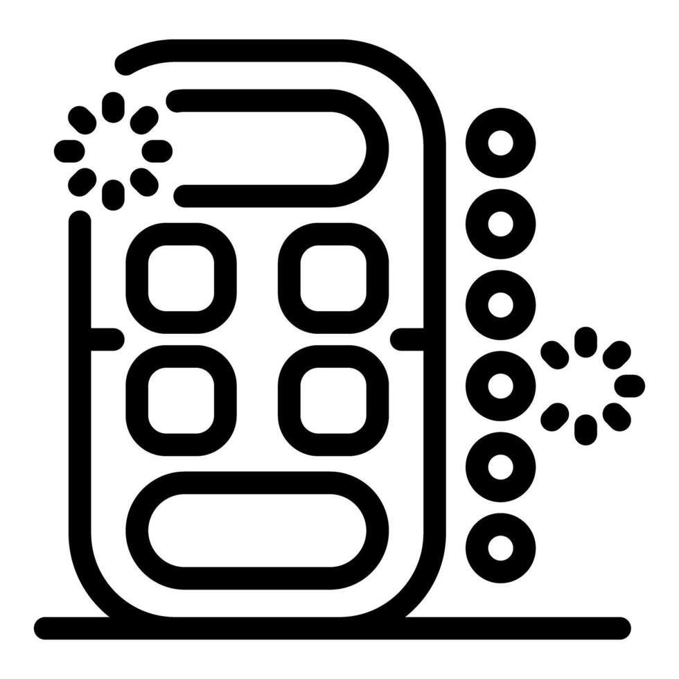 Phone receiving wireless charging with loading status displayed vector