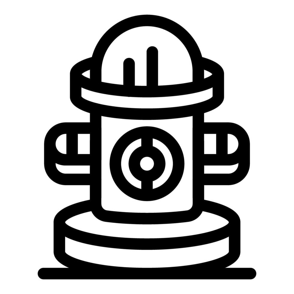 Fire hydrant providing essential water supply for firefighting operations vector