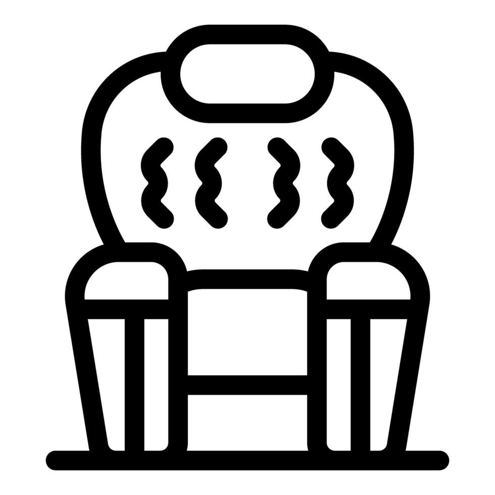 Comfortable modern soft armchair relaxing furniture for living room or office vector