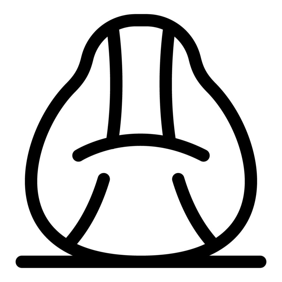 Comfortable bean bag chair invites relaxation and comfort vector