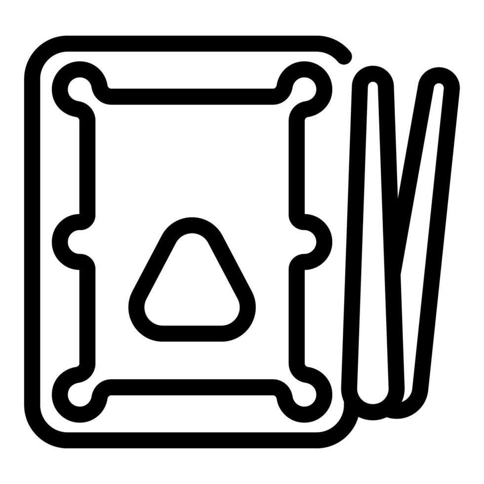 Cpu chipset pack with triangle shaped core for motherboard computing vector