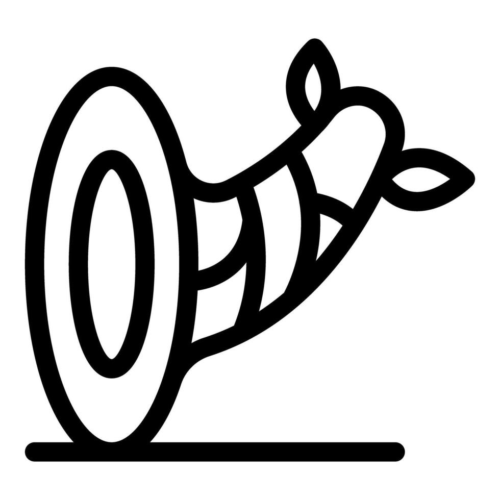 Party horn blowing making festive noise celebration symbol icon vector