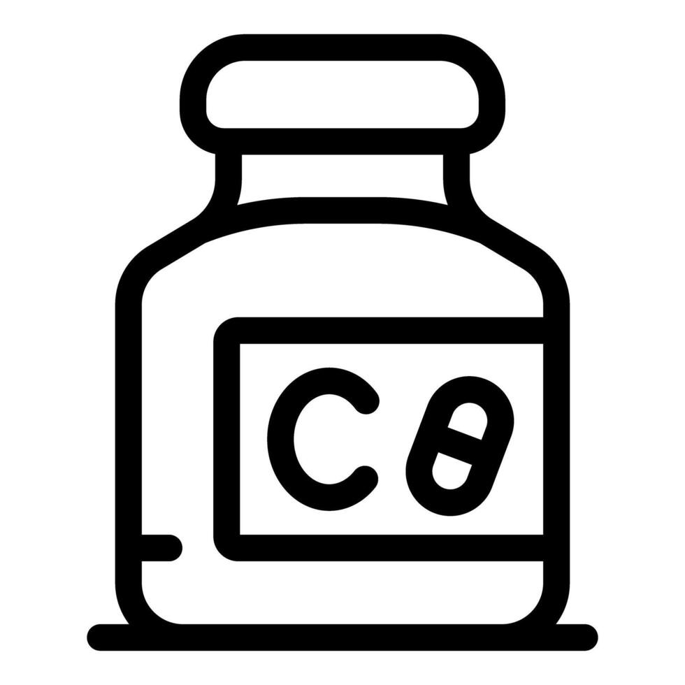 Calcium supplement bottle promoting bone health and wellness vector
