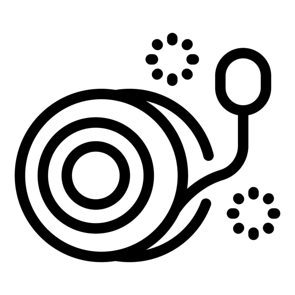 Yo yo toy spinning and bouncing, creating a playful atmosphere vector