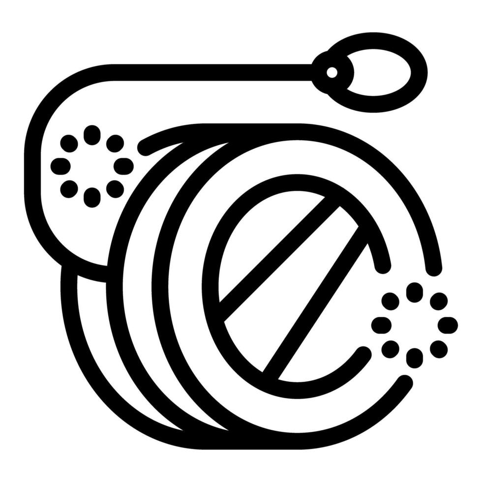 Yo yo toy spinning and attached to hand by string, childhood games icon vector