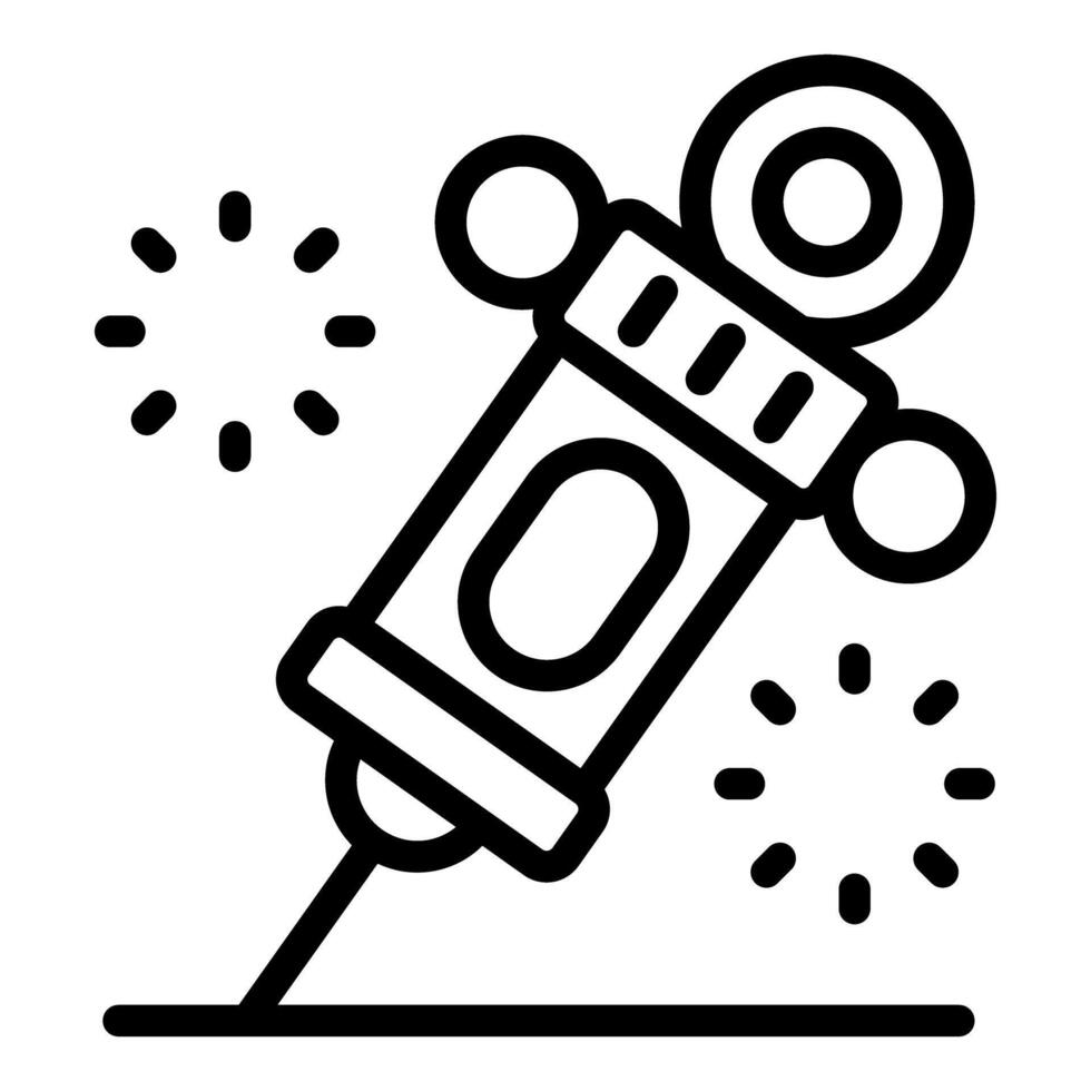 Piercing gun drawing a tattoo with stars around it vector