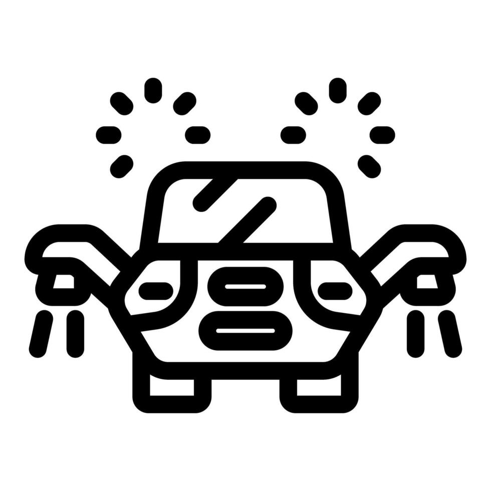Autonomous car parking using modern technology and sensors vector