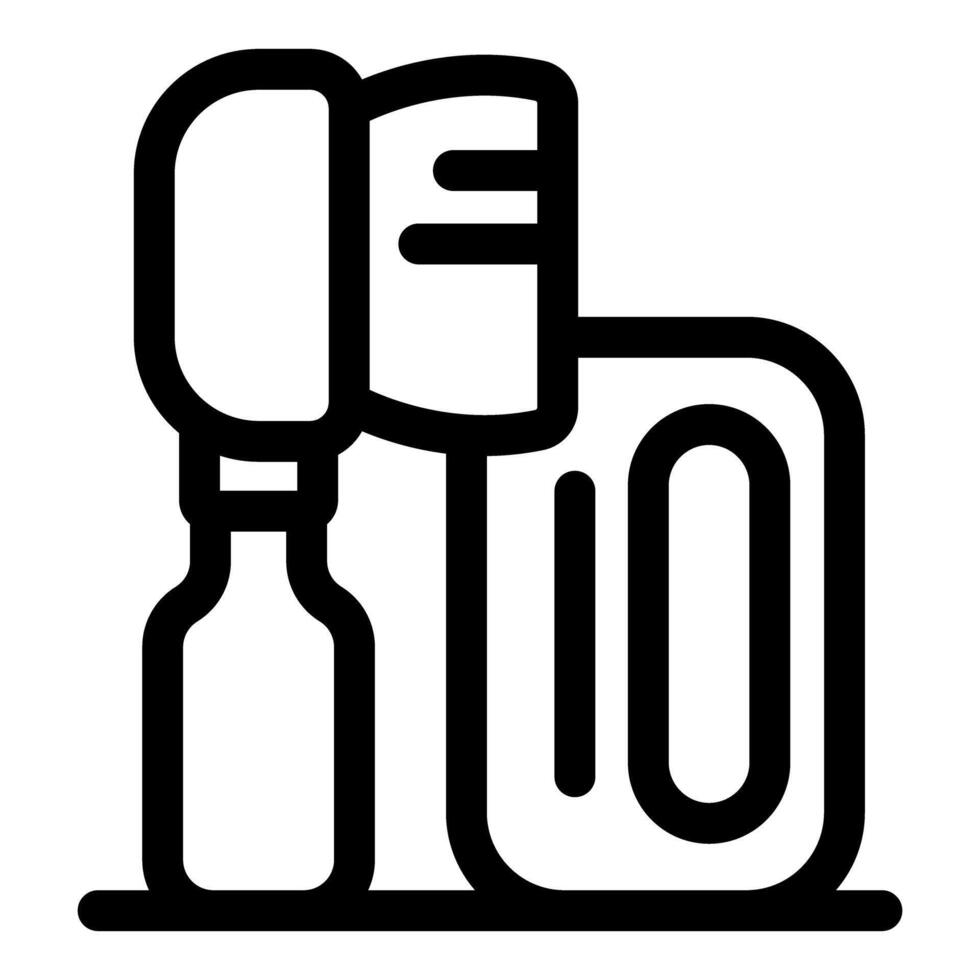 Shoe polish and brush maintaining leather footwear vector
