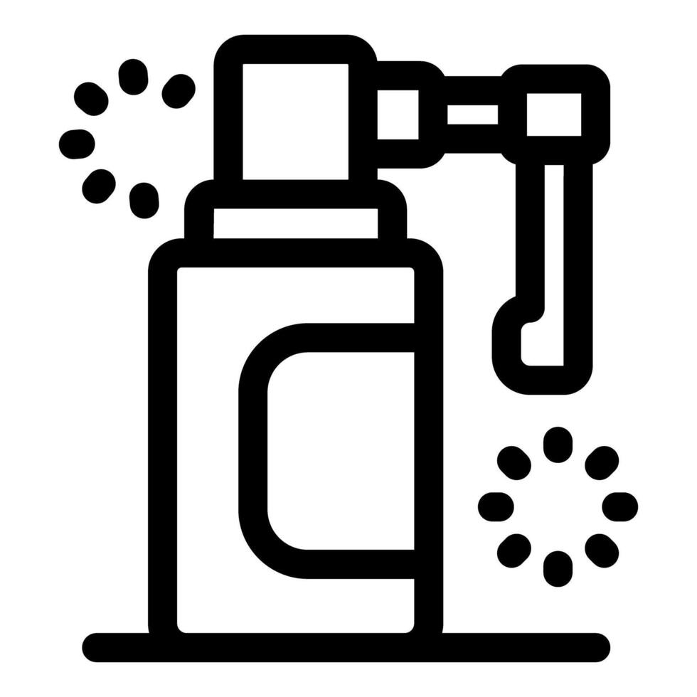Sprayer bottle releasing a fine mist, hygiene and cleaning concept vector