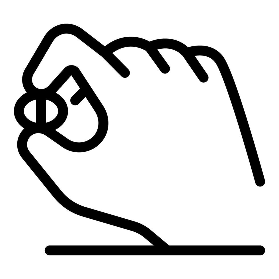 Hand holding small pill, medicine, or drug vector