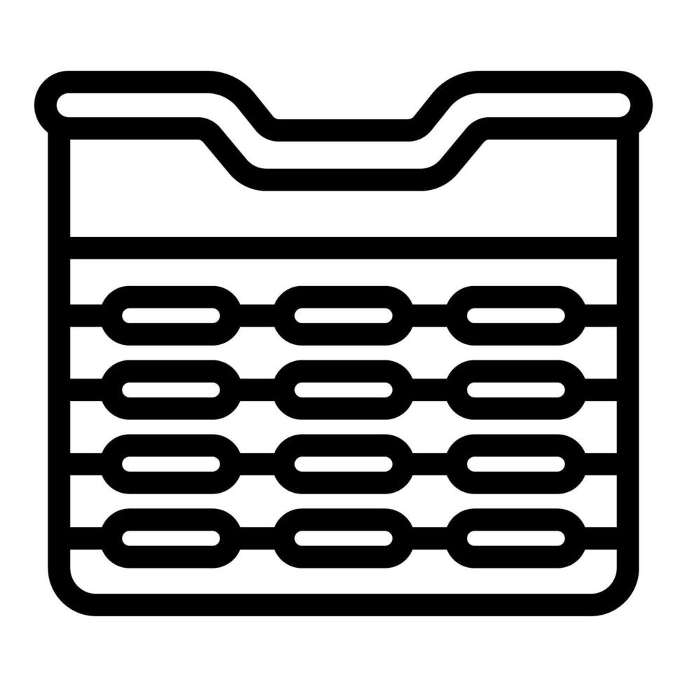Abacus representing calculating and counting with traditional tool vector