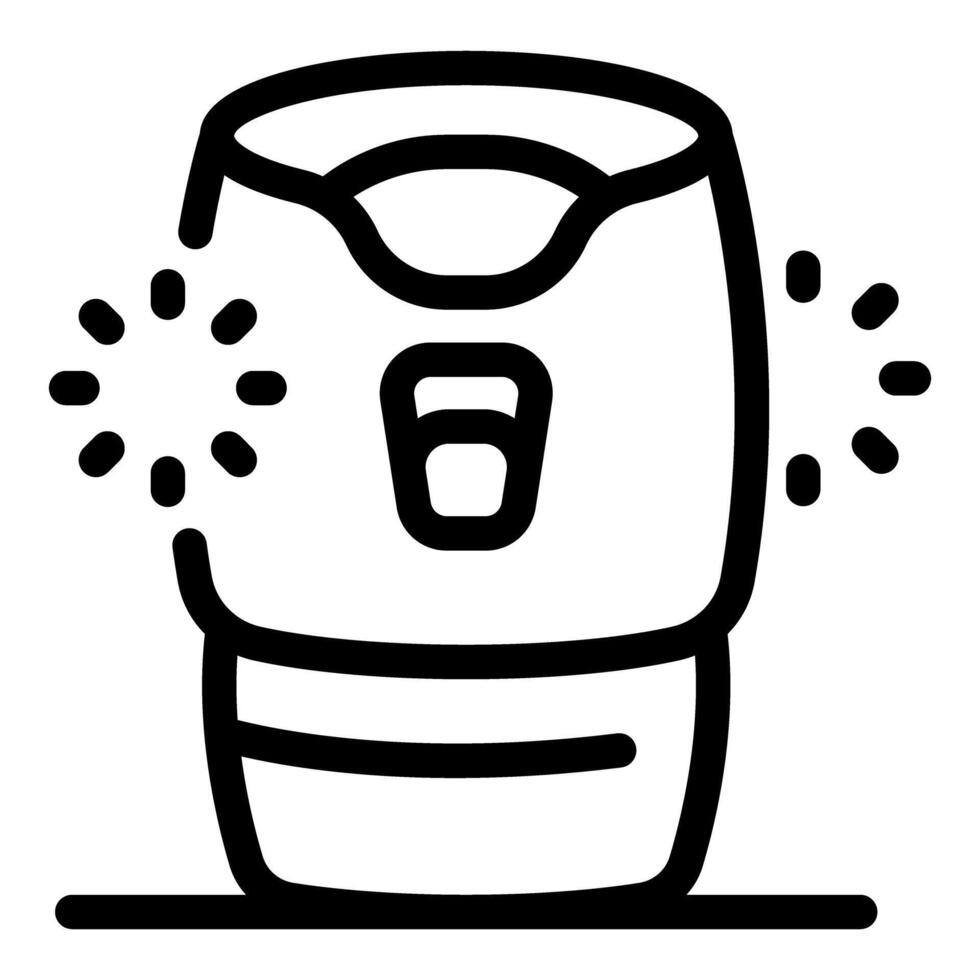 Modern air purifier cleaning and disinfecting air with activated carbon filter vector