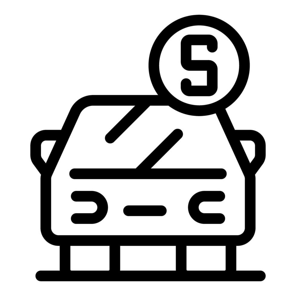 Car sharing service offering affordable transportation icon vector