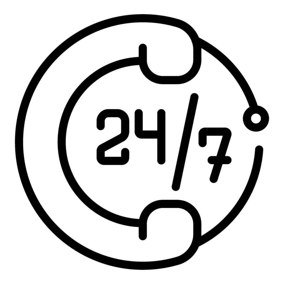 247 emergency call center customer service support vector