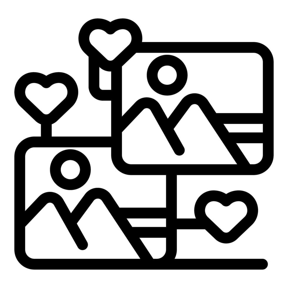 Sharing pictures and spreading love on social media vector