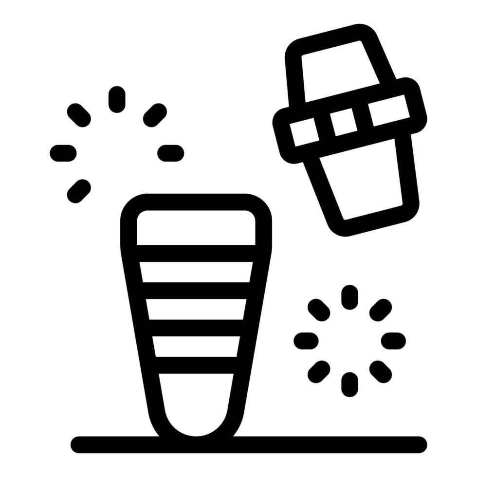 Coffee brewing methods, pour over coffee preparation with dripper and filter vector