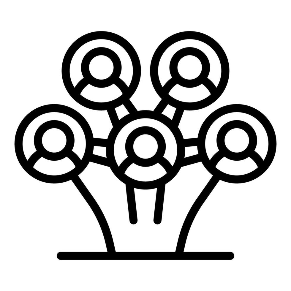 People connecting and sharing information in a network vector