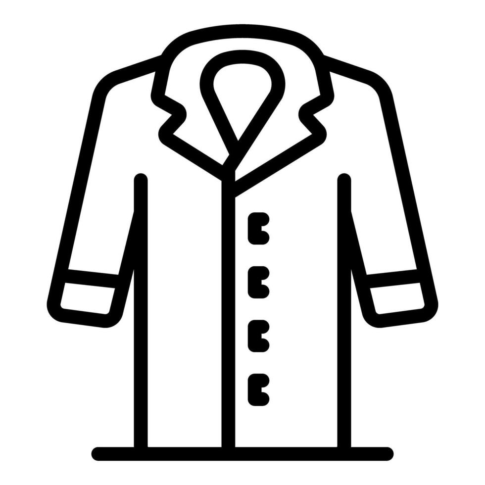 Doctor lab coat protecting from virus and bacteria vector