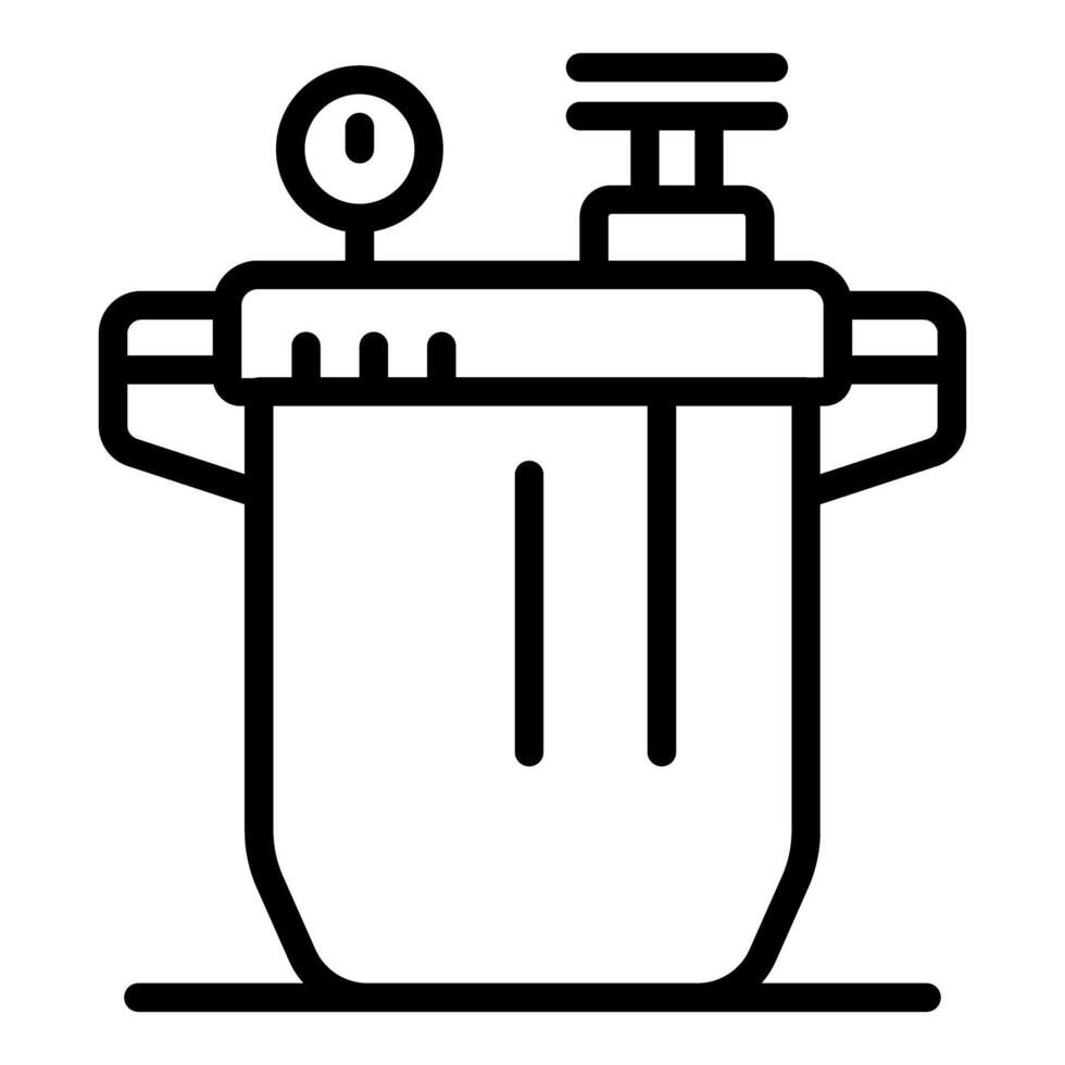 Sterilizer machine being used for sterilization process in hospital or laboratory vector
