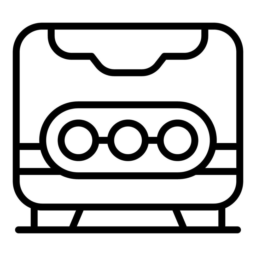 Modern high speed train moving on railway tracks vector