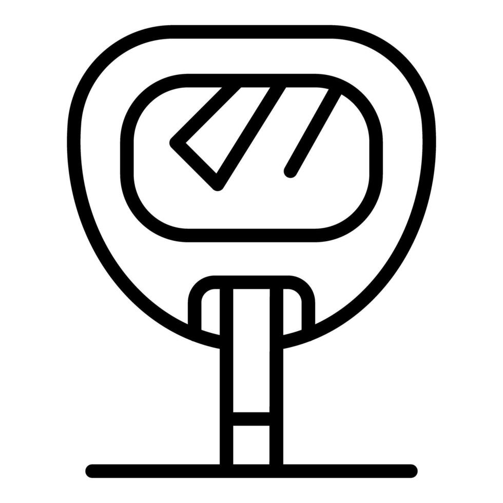 Parking meter with digital display showing parking time and payment information vector