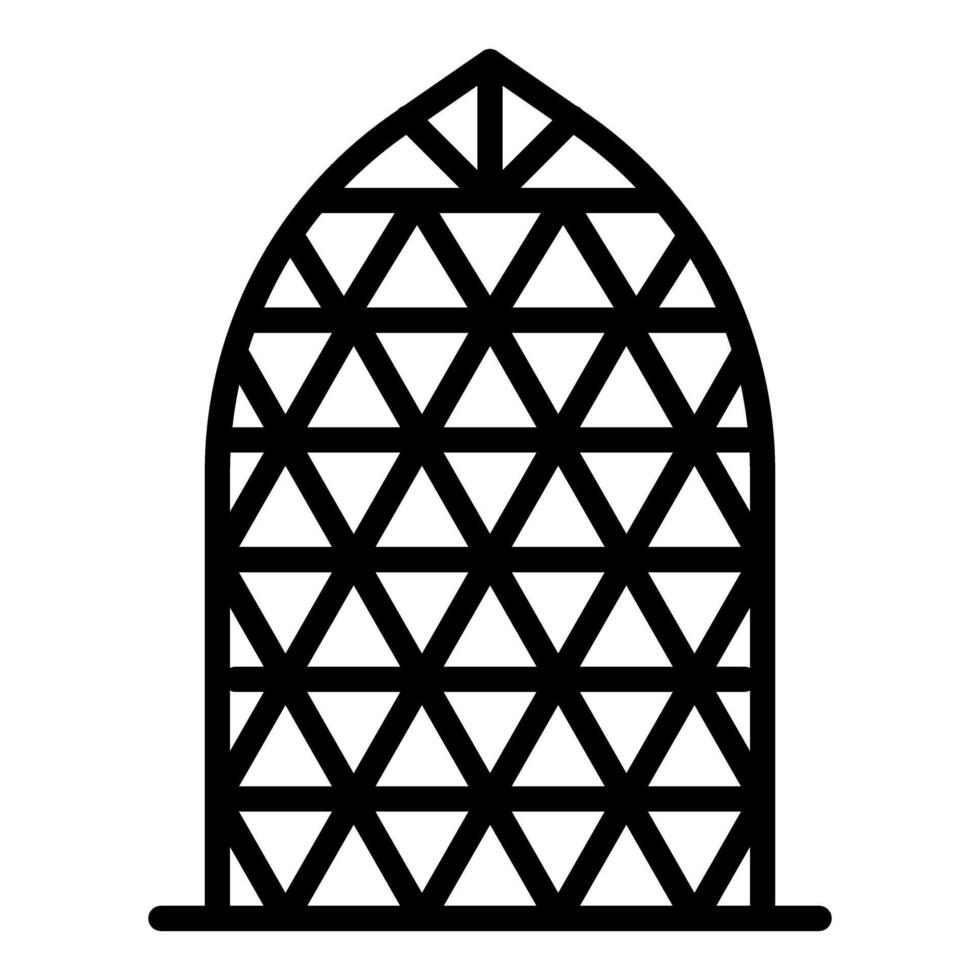 Modern building with geometric pattern representing urban architecture vector