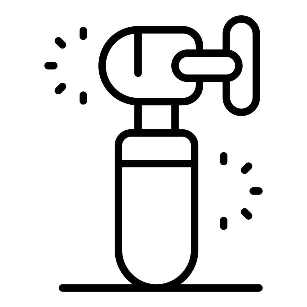 Electric polishing tool emitting sparks while working vector