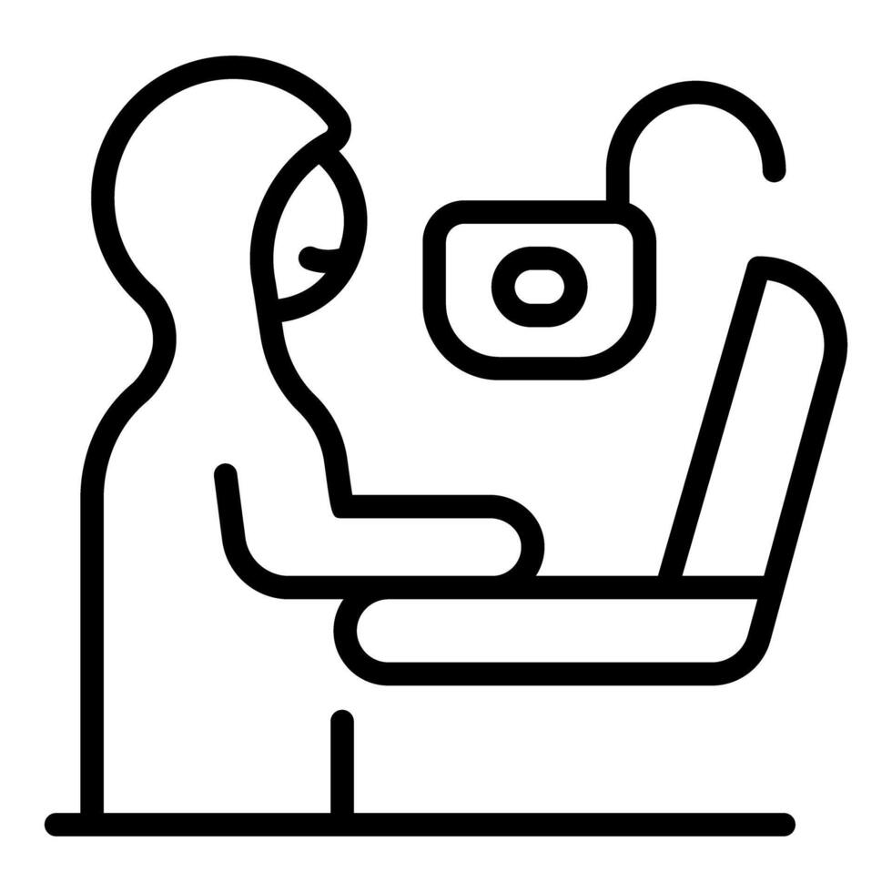 Hacker wearing hoodie using laptop and accessing online data vector