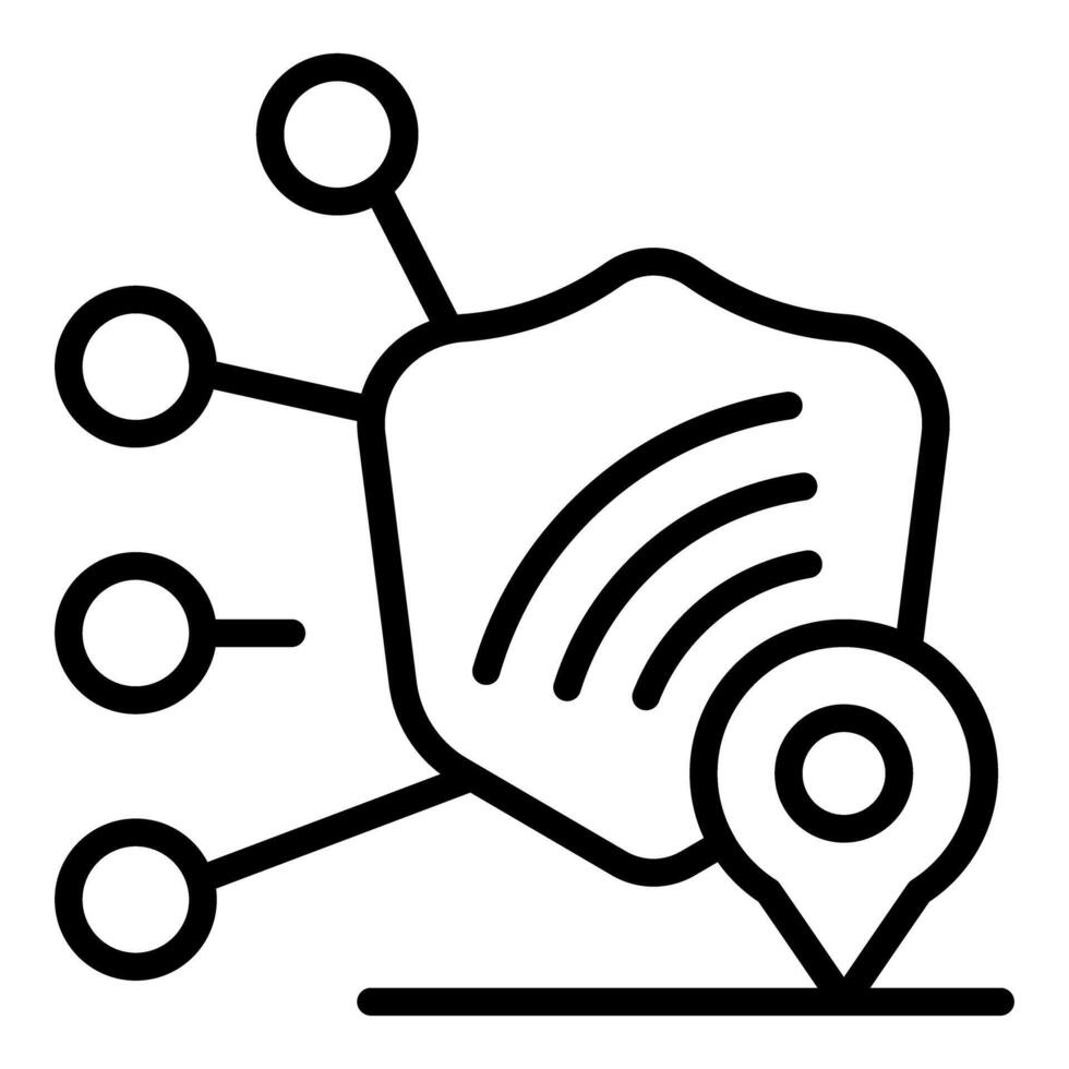 Secure network location sharing with distributed nodes vector