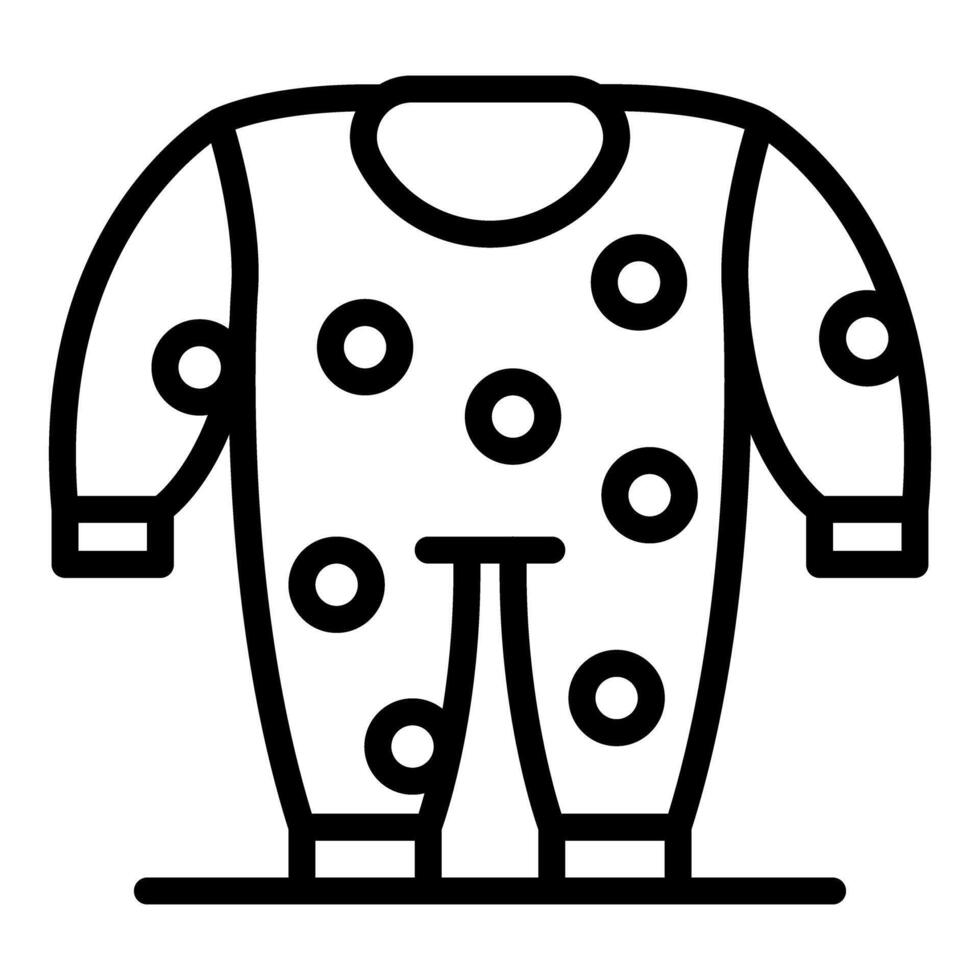 Cute baby clothes with dots showing fashion and comfort for infants vector