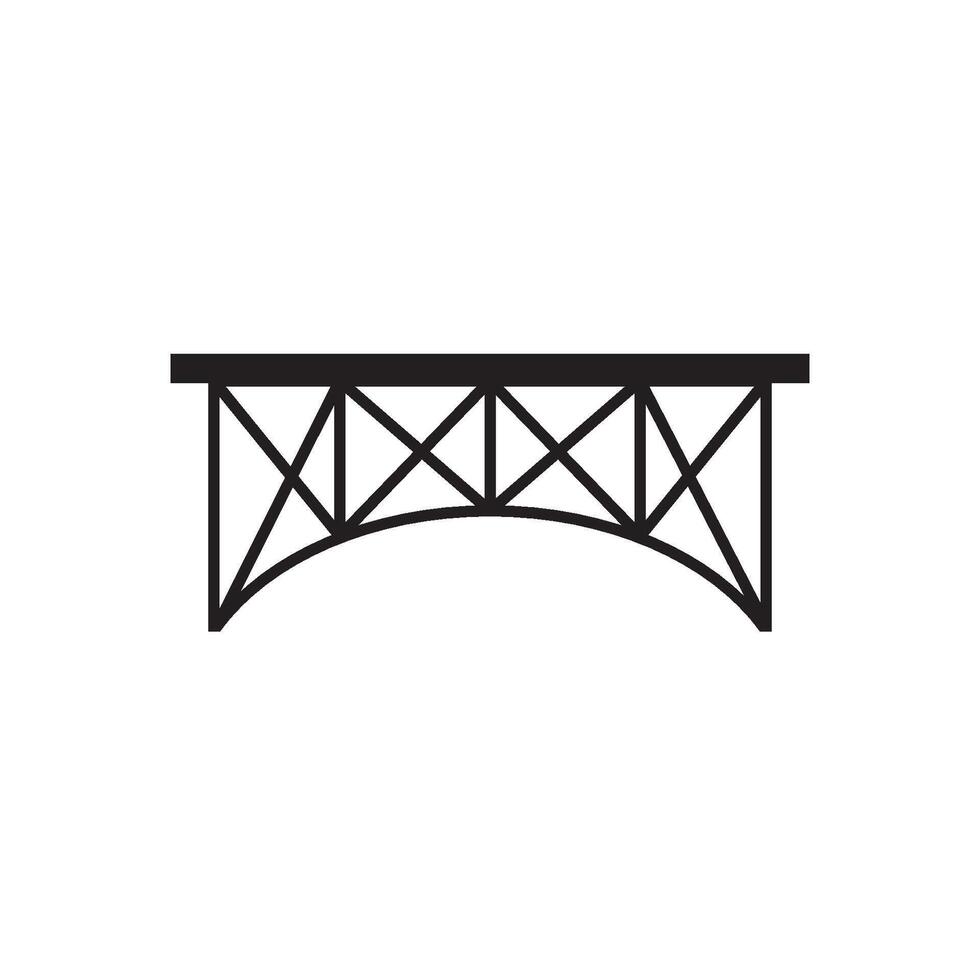 Railway Bridge icon vector