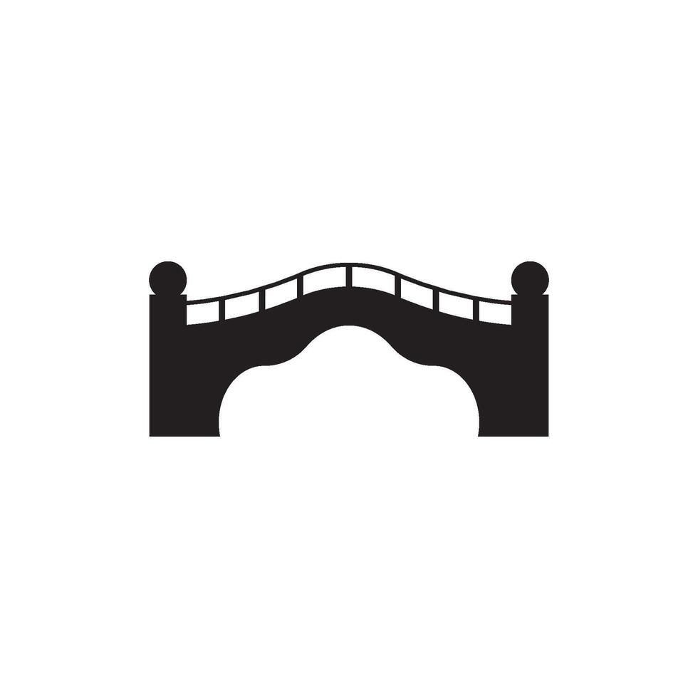 City Bridge icon vector