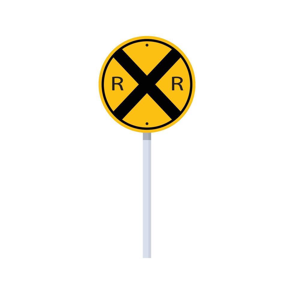 Train sign railway symbol vector