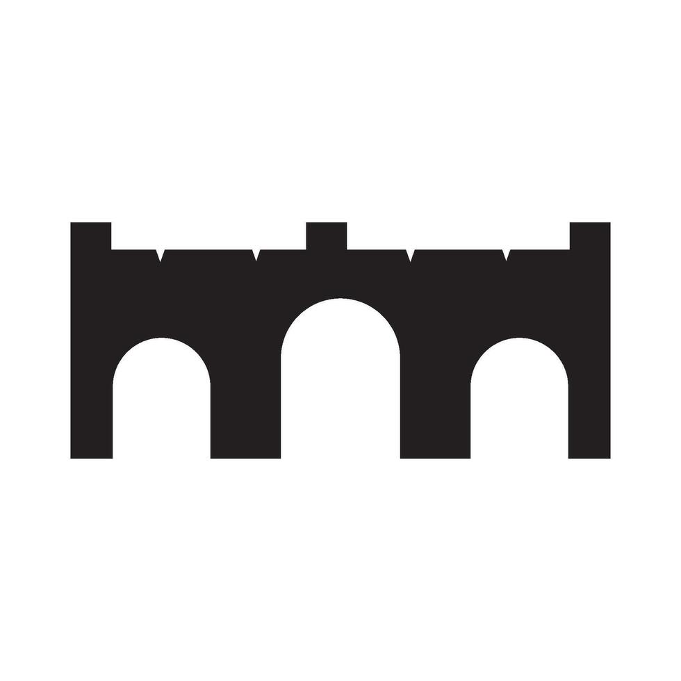 River Bridge icon vector