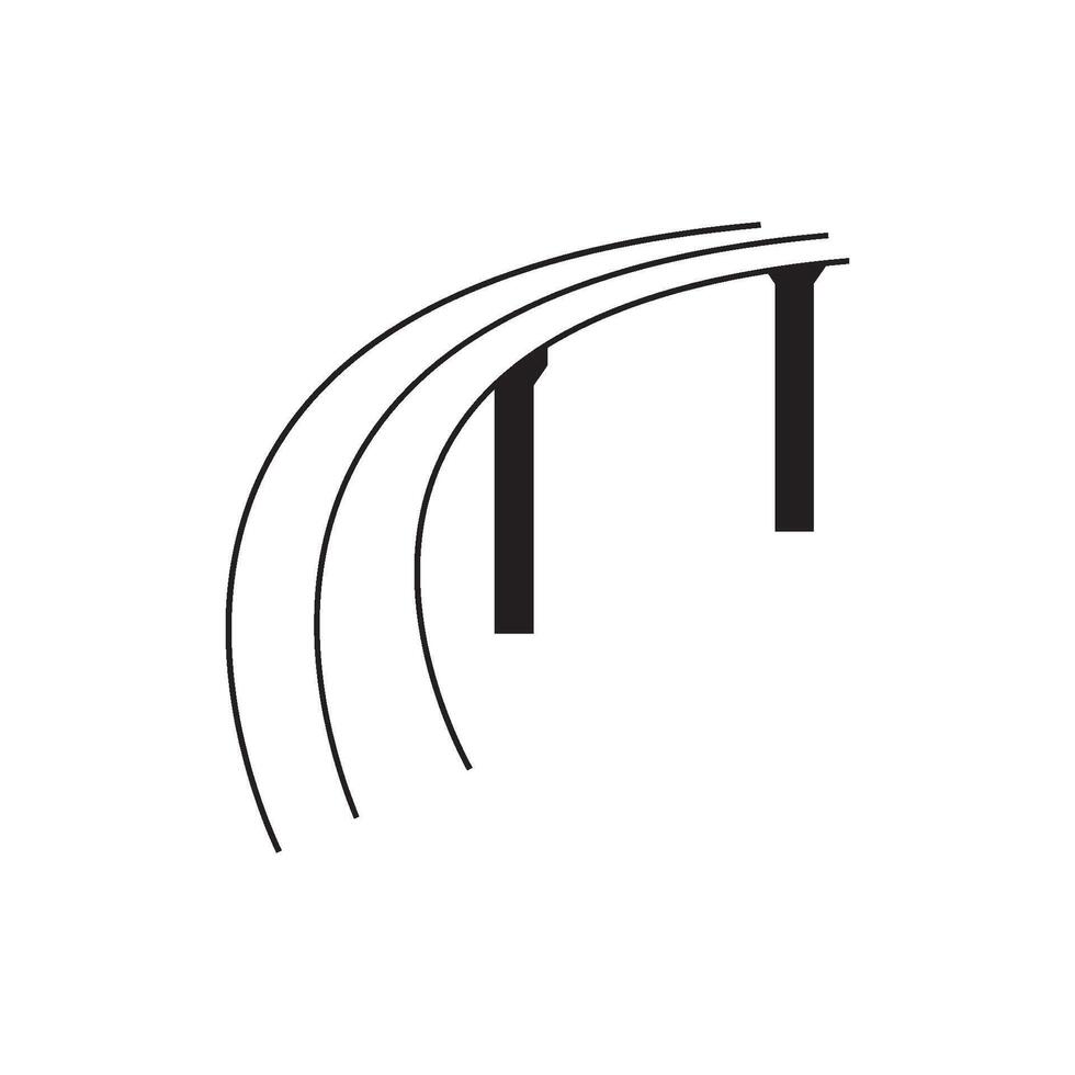 Car Bridge icon vector