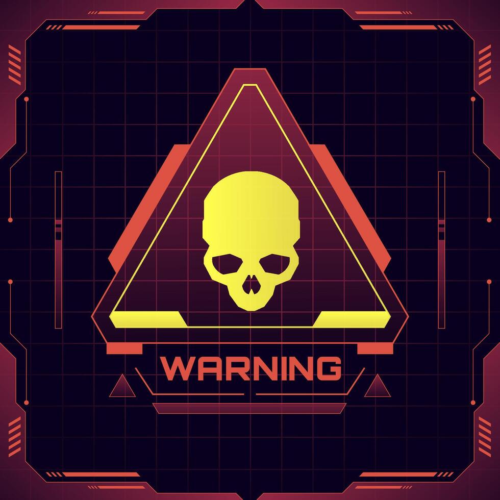 Red Code Warning Sign Background vector