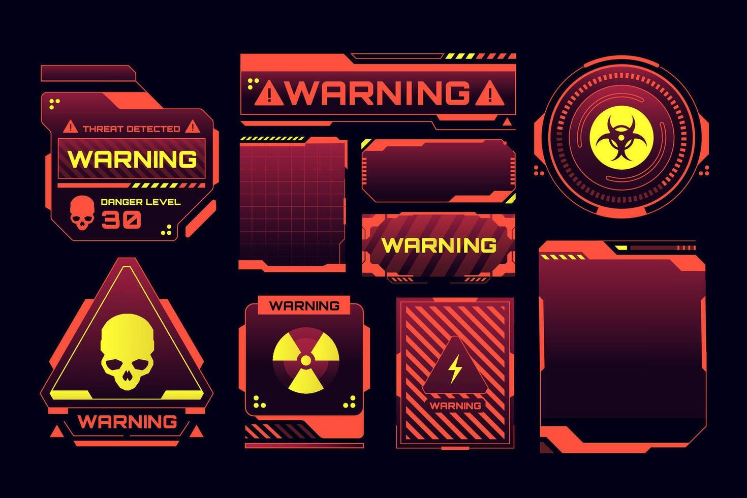 Red Code Biohazard Warning Sign vector