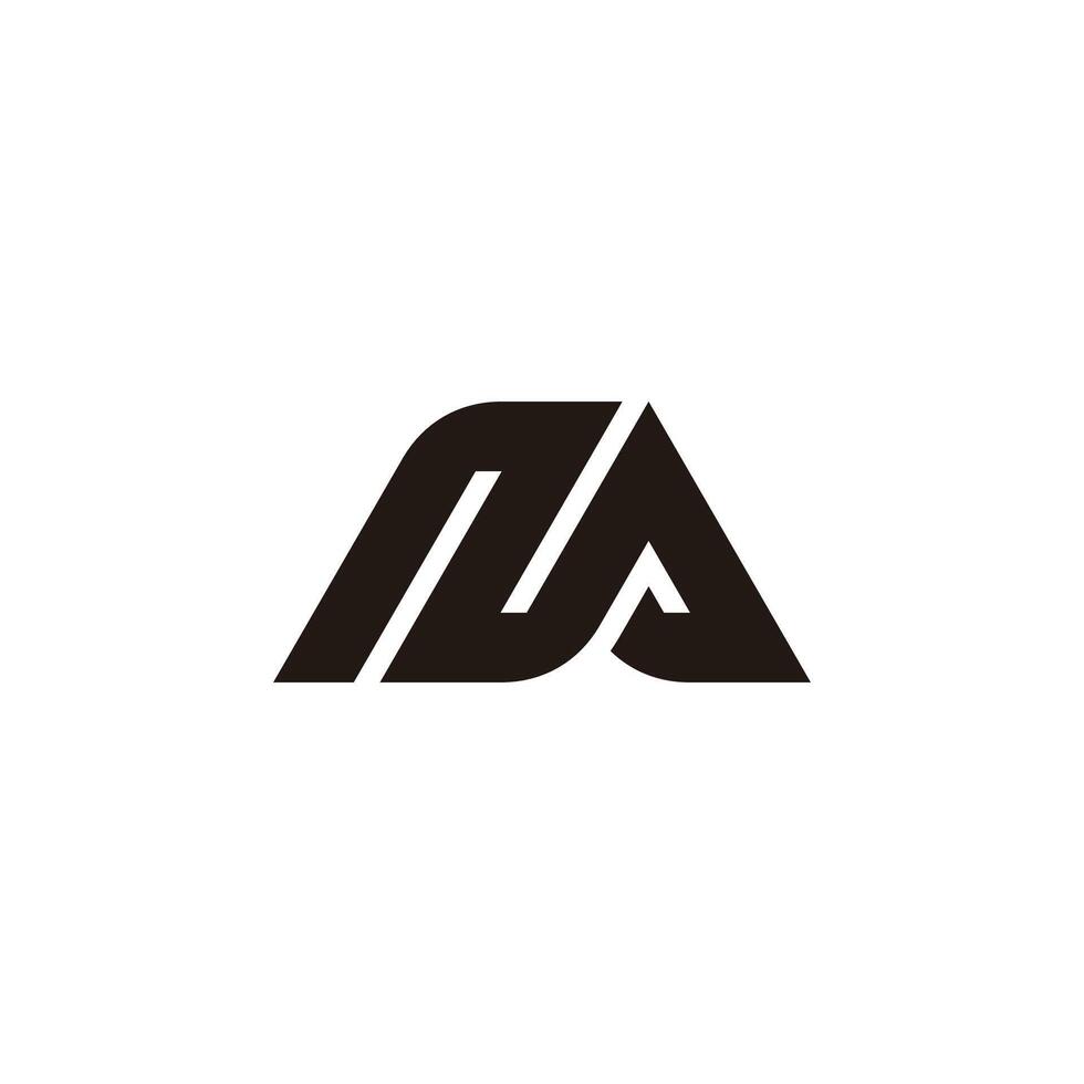letter na tent camping simple design logo vector