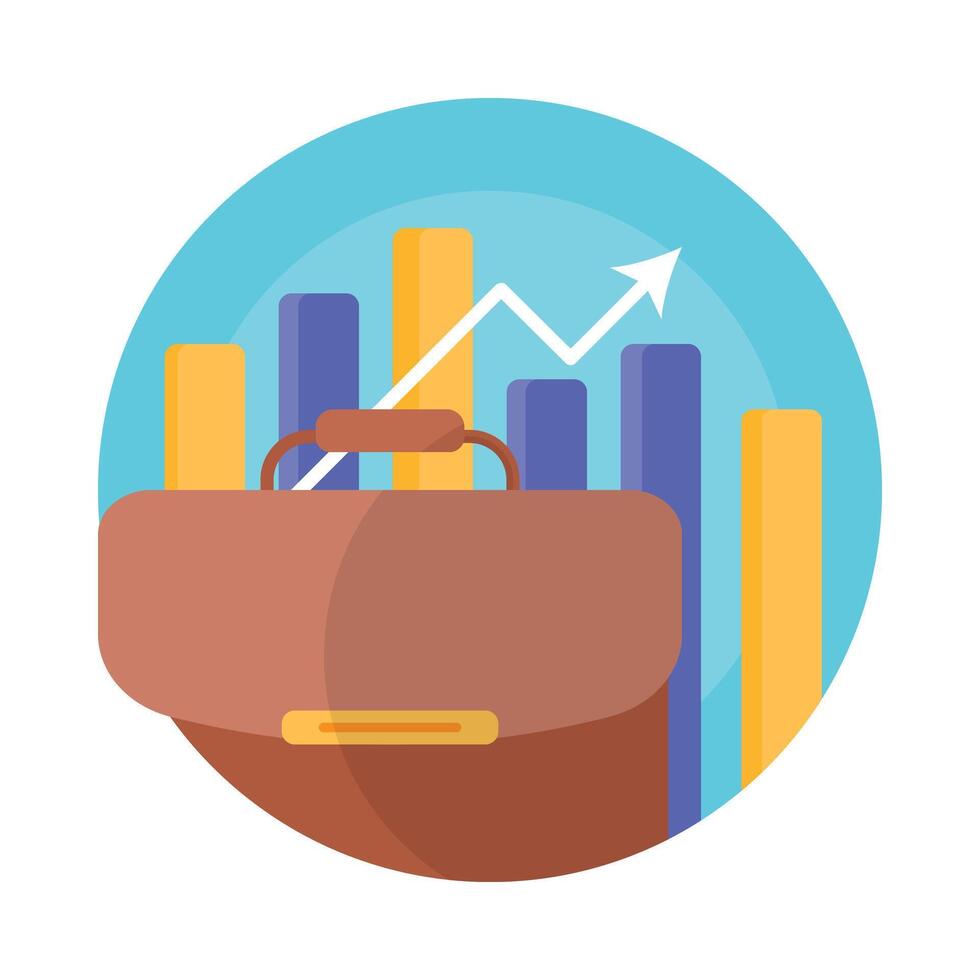 business on the rise with an upward arrow illustration. stock illustration vector