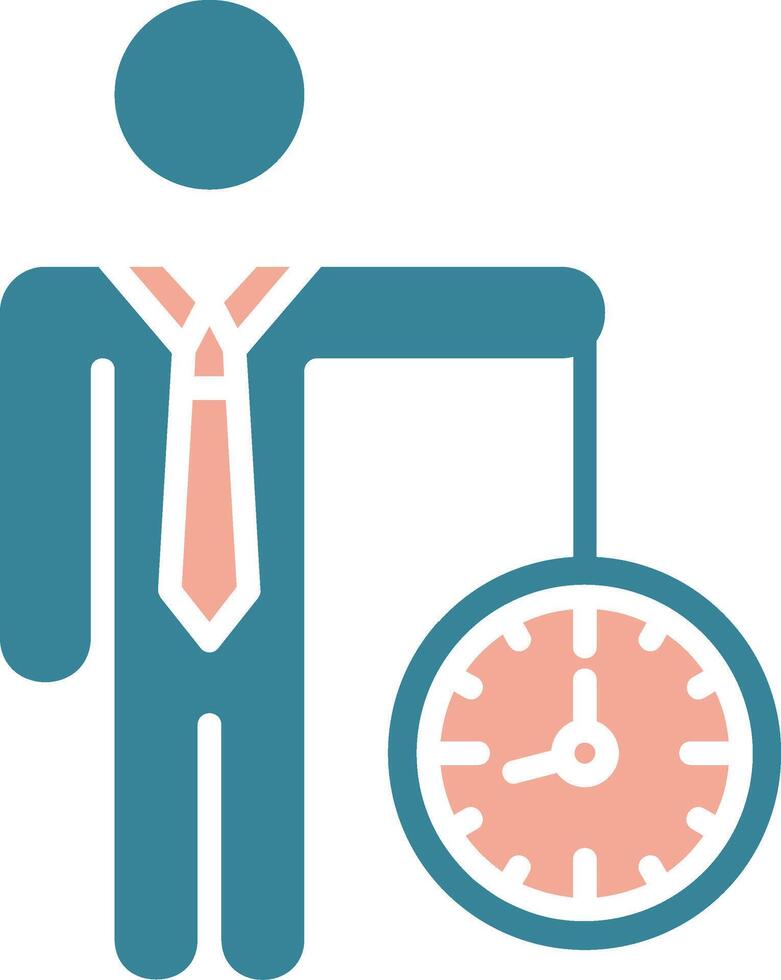 Businessman Simplified Icon Fragment vector