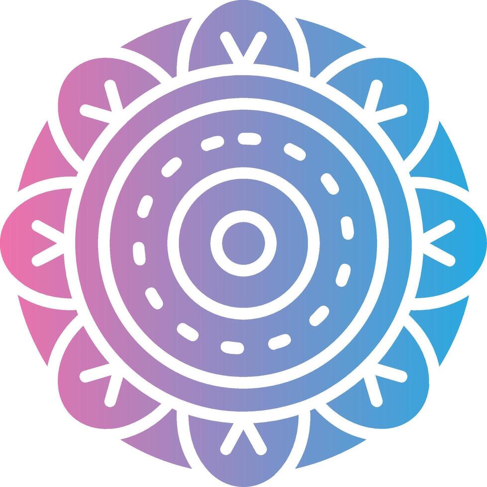Mandala Colorful Core Icon vector