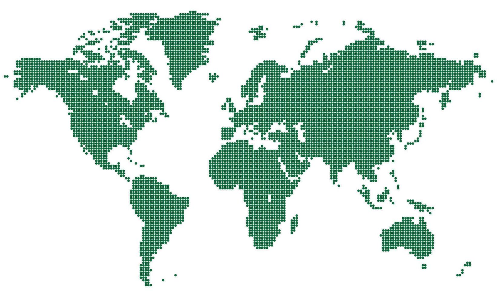 Dotted global map with international borders and grid based territory layout. Suitable for virtual earth shows and global sample illustrations with smooth precision. vector